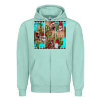 Seafoam ho ho ho gnome Zipper Hoodie - JahusDesignShop