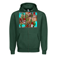 Sports Green ho ho ho gnome Zipper Hoodie - JahusDesignShop