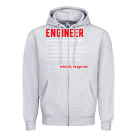 Heather Grey engineer definition Zipper Hoodie - artisFamous