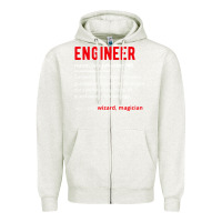 Oatmeal Heather engineer definition Zipper Hoodie - artisFamous