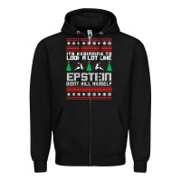 Epstein Didnt Kill Himself Christmas Zipper Hoodie | Teevron