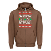 Chestnut epstein didnt kill himself christmas Zipper Hoodie - artisFamous