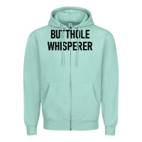 Seafoam butthole whisperer Zipper Hoodie - artisFamous