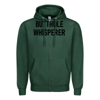 Sports Green butthole whisperer Zipper Hoodie - artisFamous