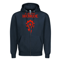 Navy for the horde Zipper Hoodie - artisFamous