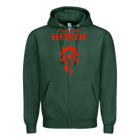 Sports Green for the horde Zipper Hoodie - artisFamous