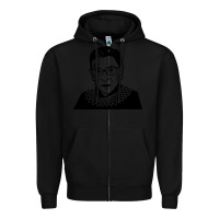 Black ruth bader ginsburg Zipper Hoodie - artisFamous