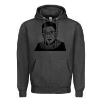 Charcoal Heather ruth bader ginsburg Zipper Hoodie - artisFamous