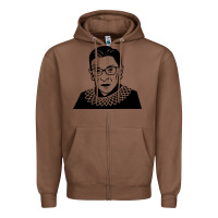 Chestnut ruth bader ginsburg Zipper Hoodie - artisFamous