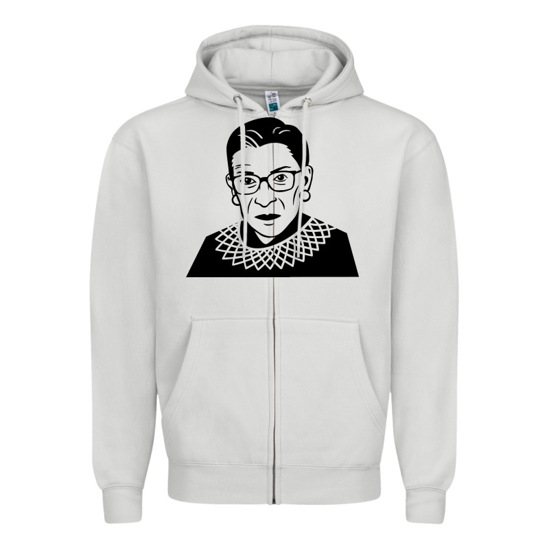 Ruth Bader Ginsburg Zipper Hoodie by artisFamous | Teevron