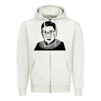 Oatmeal Heather ruth bader ginsburg Zipper Hoodie - artisFamous
