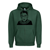 Sports Green ruth bader ginsburg Zipper Hoodie - artisFamous