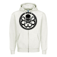 Oatmeal Heather hydra Zipper Hoodie - artisFamous