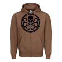 Chestnut hydra Zipper Hoodie - artisFamous