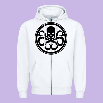 Hydra Zipper Hoodie Designed By Artisfamous