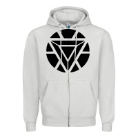 Dove Grey arc reactor   new element Zipper Hoodie - artisFamous