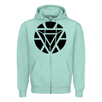 Seafoam arc reactor   new element Zipper Hoodie - artisFamous