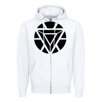 White arc reactor   new element Zipper Hoodie - artisFamous