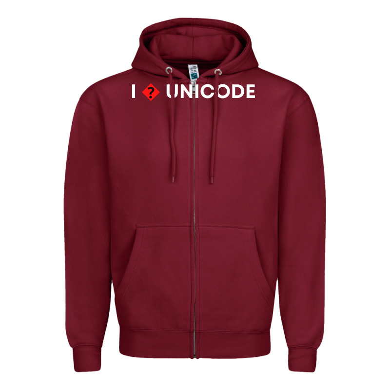 I � Unicode Zipper Hoodie by artisFamous | Teevron