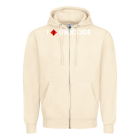 Sandshell i � unicode Zipper Hoodie - artisFamous