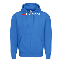 True Royal i � unicode Zipper Hoodie - artisFamous