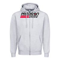 Heather Grey precision turbo engine classic Zipper Hoodie - artisFamous