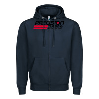 Navy precision turbo engine classic Zipper Hoodie - artisFamous