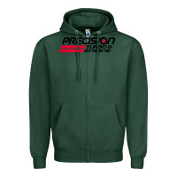 Sports Green precision turbo engine classic Zipper Hoodie - artisFamous