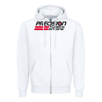 White precision turbo engine classic Zipper Hoodie - artisFamous