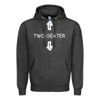 Charcoal Heather two seater Zipper Hoodie - artisFamous
