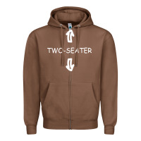Chestnut two seater Zipper Hoodie - artisFamous