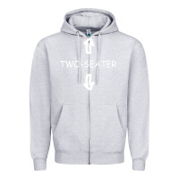 Heather Grey two seater Zipper Hoodie - artisFamous