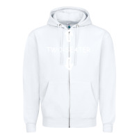 White two seater Zipper Hoodie - artisFamous