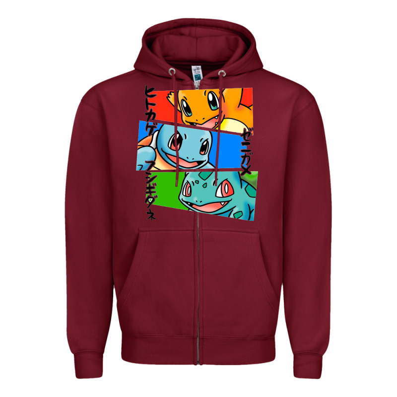 Kanto Starters Zipper Hoodie by artisFamous | Teevron