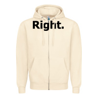 Sandshell right Zipper Hoodie - artisFamous