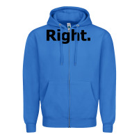 True Royal right Zipper Hoodie - artisFamous