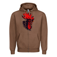 Chestnut rooster Zipper Hoodie - artisFamous