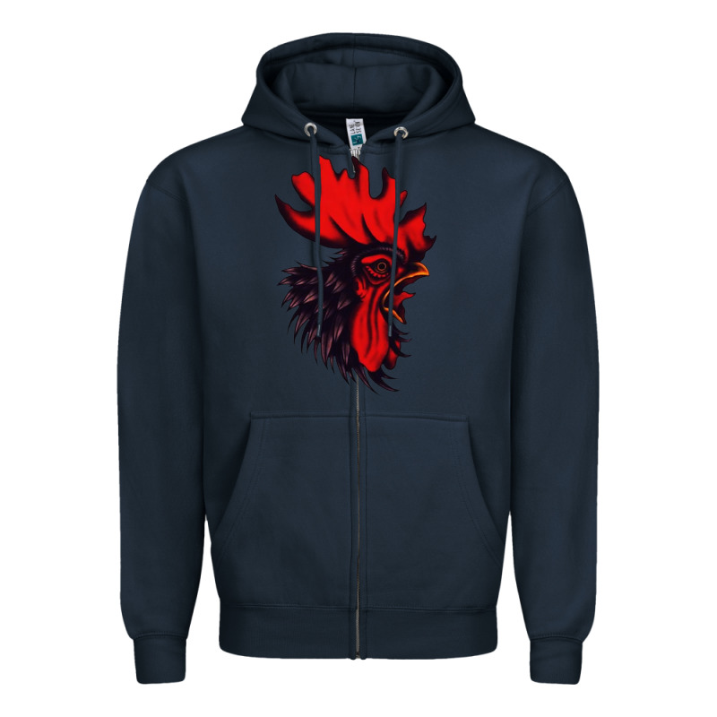 Rooster Zipper Hoodie by artisFamous | Teevron