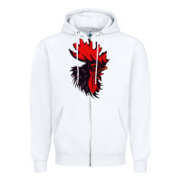 White rooster Zipper Hoodie - artisFamous