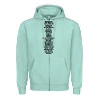 Seafoam phonetic alphabet Zipper Hoodie - artisFamous