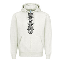Oatmeal Heather phonetic alphabet Zipper Hoodie - artisFamous