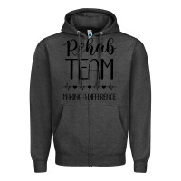 Charcoal Heather physical therapy making a difference Zipper Hoodie - artisFamous