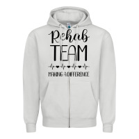 Dove Grey physical therapy making a difference Zipper Hoodie - artisFamous