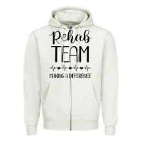 Oatmeal Heather physical therapy making a difference Zipper Hoodie - artisFamous