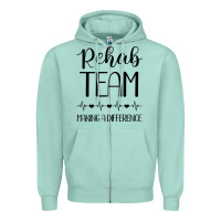 Seafoam physical therapy making a difference Zipper Hoodie - artisFamous
