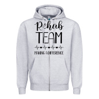 Heather Grey physical therapy making a difference Zipper Hoodie - artisFamous