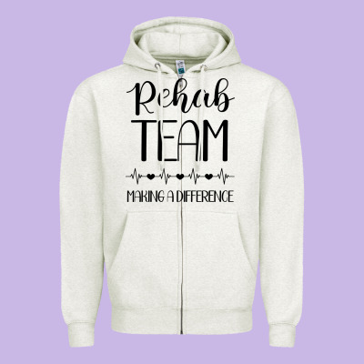 Physical Therapy Making A Difference Zipper Hoodie Designed By Artisfamous