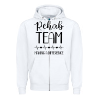 White physical therapy making a difference Zipper Hoodie - artisFamous