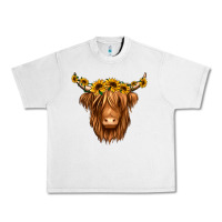 Lunar Rock sunflower headband highland cow Urban Heavy Tee - Jasminsmagicworld