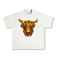 Pistachio sunflower headband highland cow Urban Heavy Tee - Jasminsmagicworld